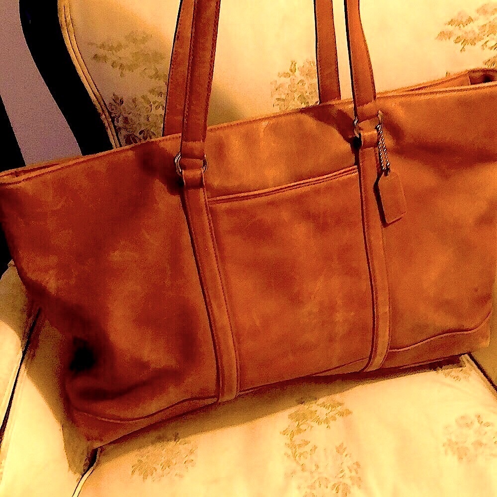 Coach handcrafted woman’s briefcase/ tote bag leather beautiful
